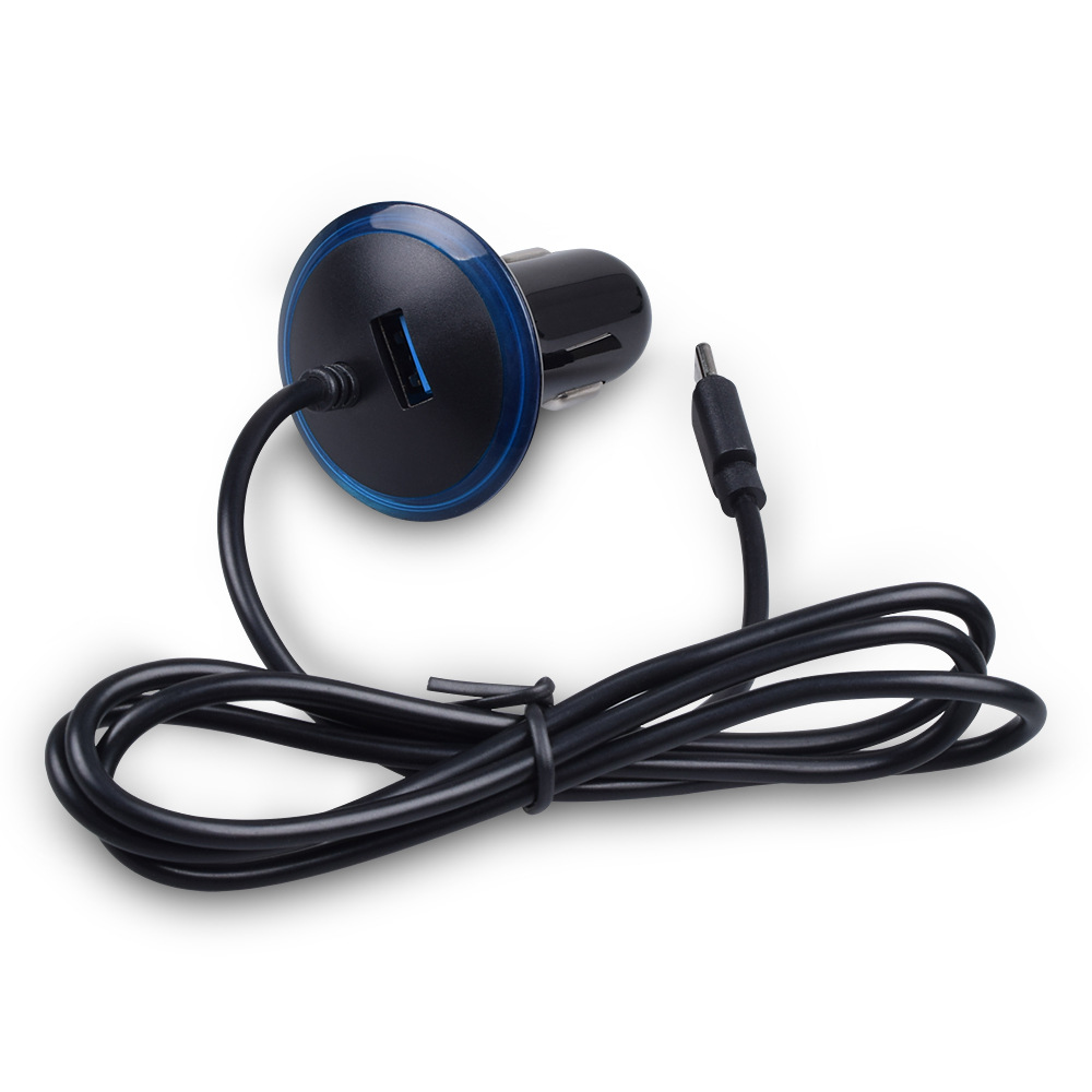 雙USB車(chē)載充電器 足3.1A 新款私模車(chē)充 新款圓形充頭 足A車(chē)充