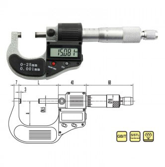 西安25-50數(shù)顯外徑千分尺供應(yīng)廣陸數(shù)顯千分尺電子千分尺