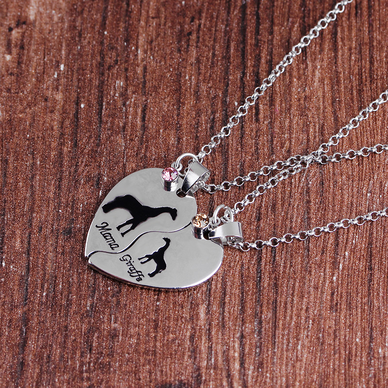 母親節(jié)禮物 歐美時尚新品 Mama&Giraffe  滴油長頸鹿項鏈