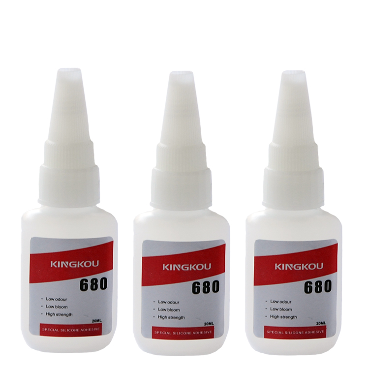 硅膠硬PC料粘膠水 景固680快干型硅膠膠水