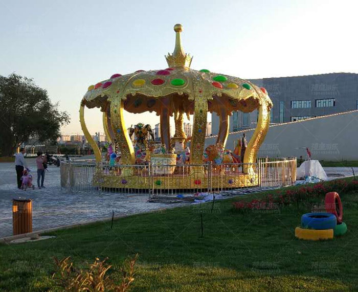 神童廠家直銷大型戶外游樂設(shè)備 26座皇冠轉(zhuǎn)馬