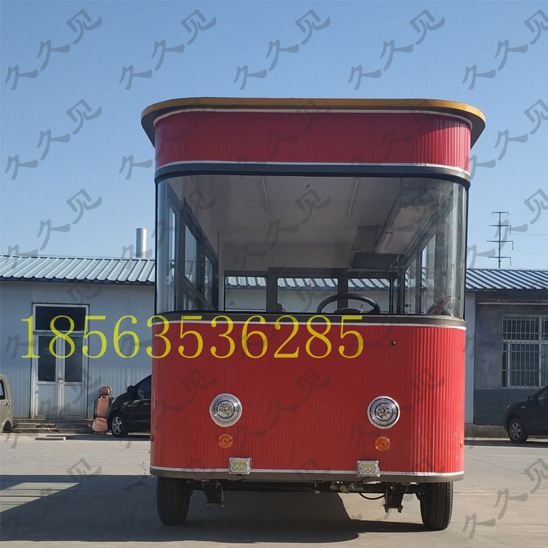 小吃車多功能餐車 流動(dòng)電動(dòng)四輪車