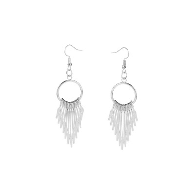 歐式新品 女式歐*屬長(zhǎng)款流蘇 時(shí)尚耳飾 精美飾品批發(fā)