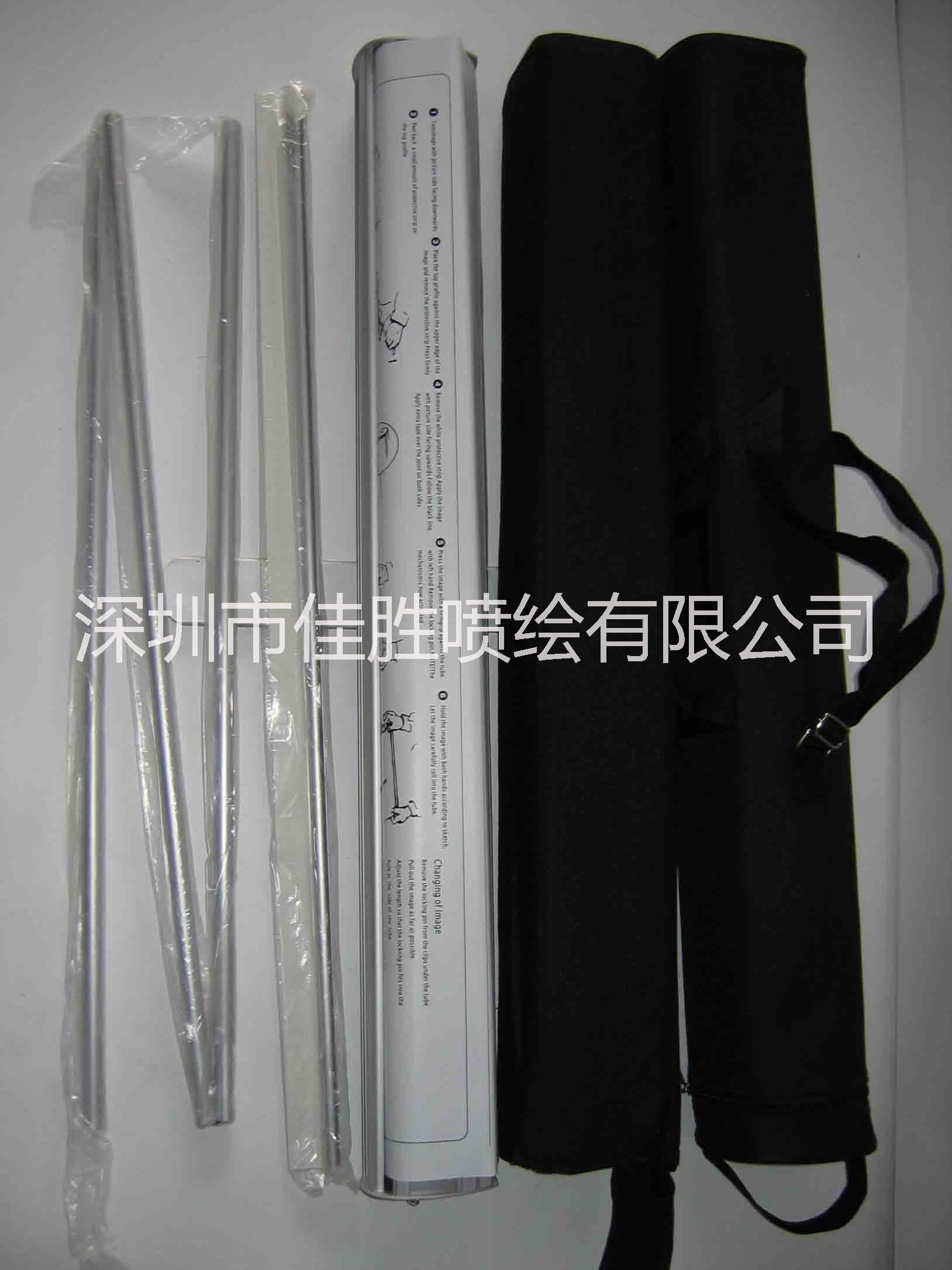 佳勝豪華寬底座加厚水滴型易拉寶設(shè)計展示架海報架免費定制制作