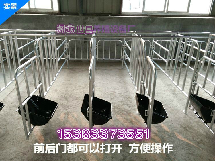 定位欄廠家   限位欄尺寸新型豬欄
