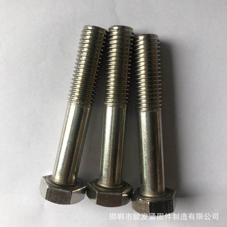 河北廠家供應(yīng)鍍鋅六角螺絲 4.8級8.8級鍍鋅螺絲 藍白鋅 彩鋅外六角螺絲 凹穴螺絲質(zhì)優(yōu)價廉