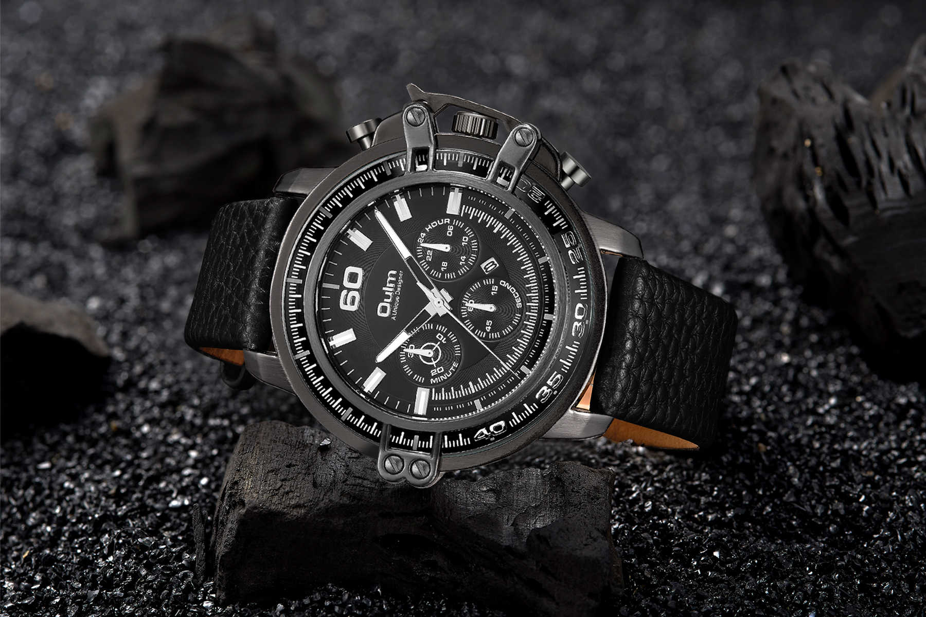 荔枝紋理多功能手表