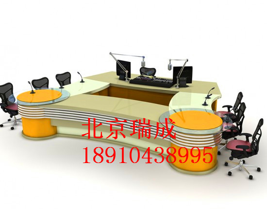 播音臺(tái)訪談桌導(dǎo)播桌演播桌訪談桌非