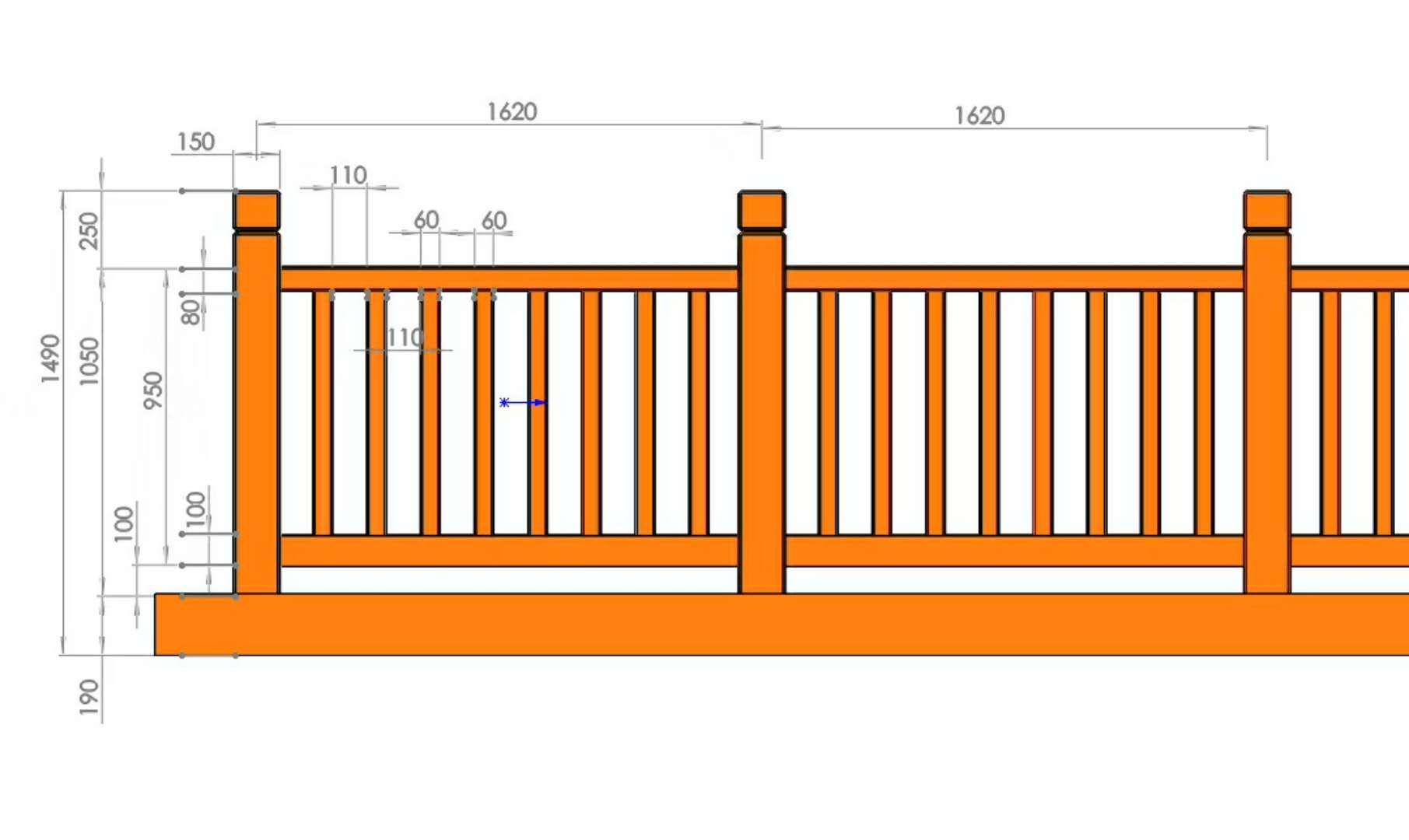 晟泰仿木*950護(hù)欄水泥產(chǎn)品
