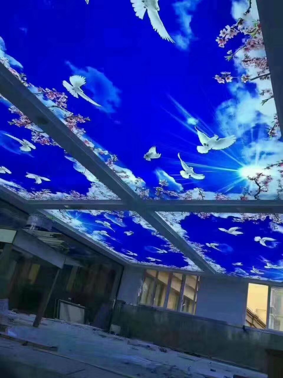 供應頂彩軟膜天花 透光膜 超薄燈箱