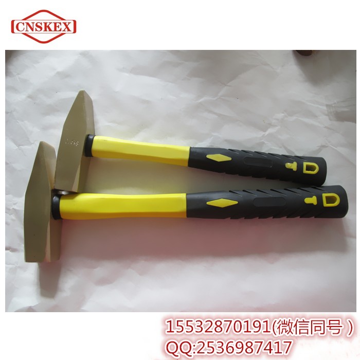 廠家直銷|鋁青銅|防爆纖維柄扁尾八角錘|銅大錘|全銅榔頭|無火花工具