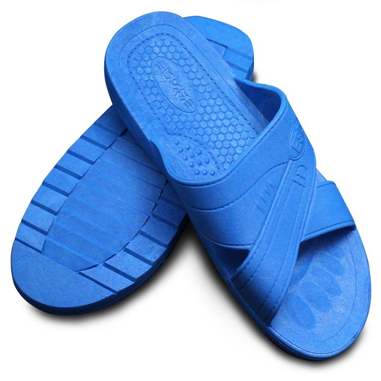 廠家*無塵拖鞋 車間*防靜電SPU/PVC藍(lán)色/黑色/白色pu拖鞋