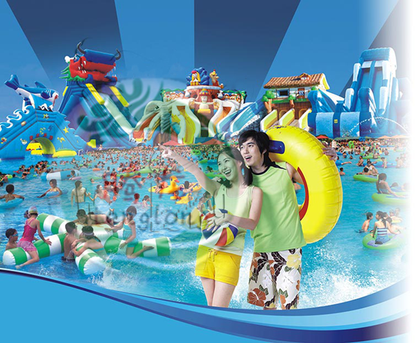 戶外大型充氣水滑梯龍頭大滑梯兒童充氣水滑梯多少錢