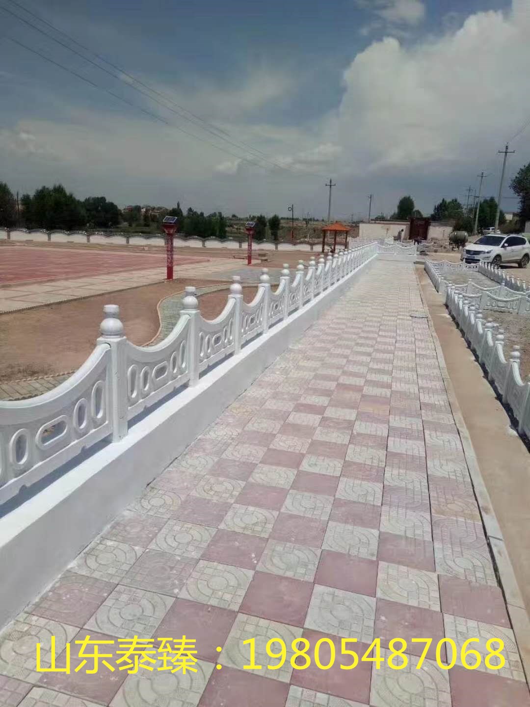 廠家直銷水泥仿木護(hù)欄 草坪護(hù)欄景觀護(hù)欄