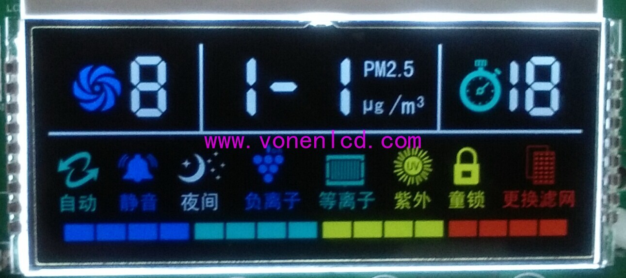 供應(yīng)空氣凈化機(jī)液晶顯示屏