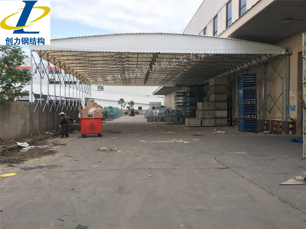 兗州區(qū)周邊定制推拉棚推拉雨蓬戶外遮陽篷電動伸縮蓬等