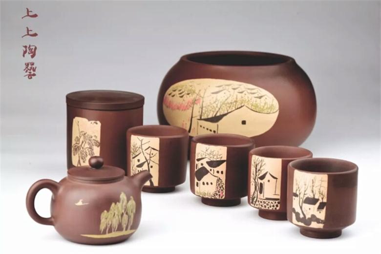 上上陶坊定制建水紫陶紫陶茶具紫陶工藝品