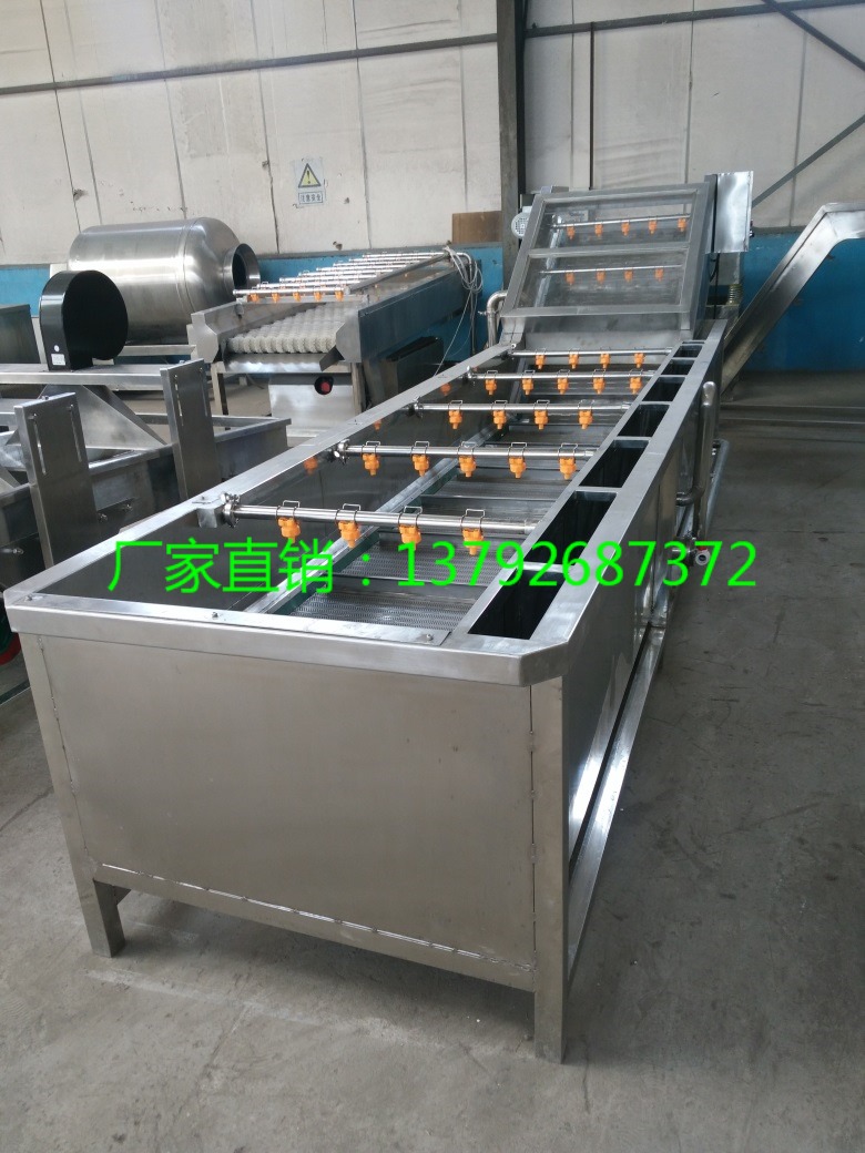 山菜白菜翻浪式氣泡清洗機 龍須菜連續(xù)氣泡清洗機 大小型氣泡式洗菜機