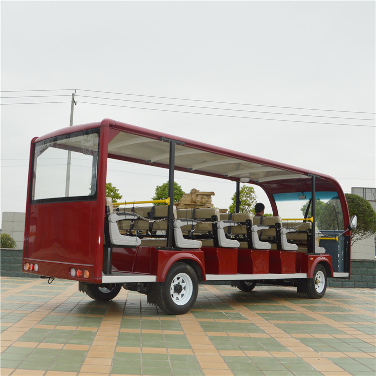 23座大座位電動觀光車，江西省四輪景區(qū)游覽車廠家 大學校園電動觀光車價格