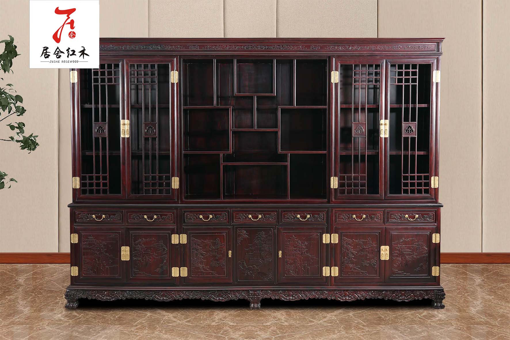 黑酸枝財源滾滾餐桌-紅木家具價格-酸枝木圖片-紅木家具定制