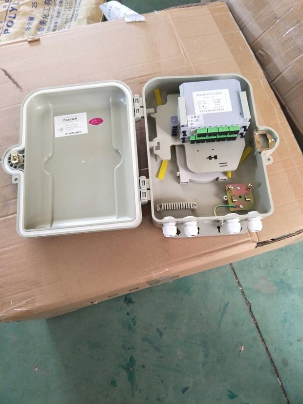 ABS+PC16芯插片式分光箱分 分纖箱 16芯分纖箱 分路器箱