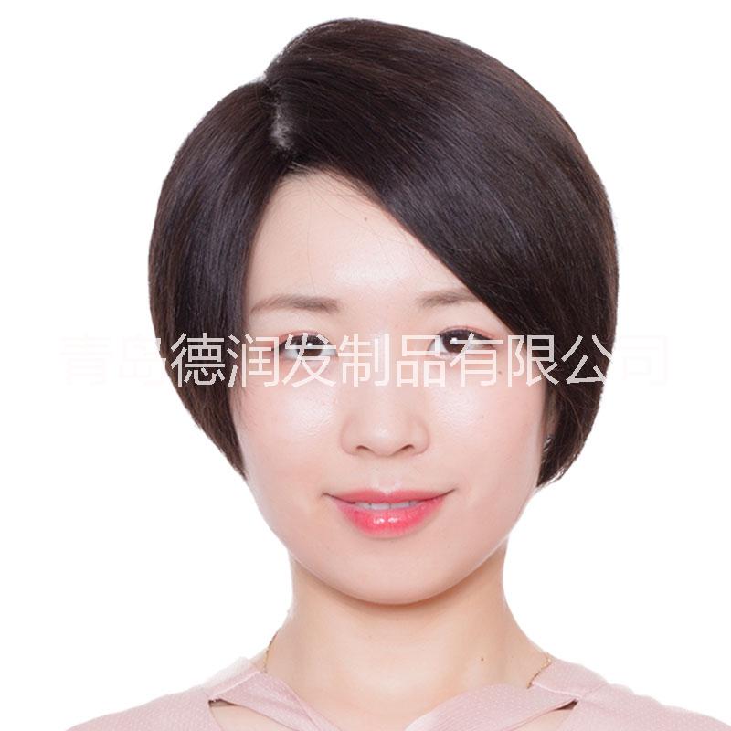 德潤短直發(fā) 中老年假發(fā) 遞針 真人發(fā)假發(fā) 逼真