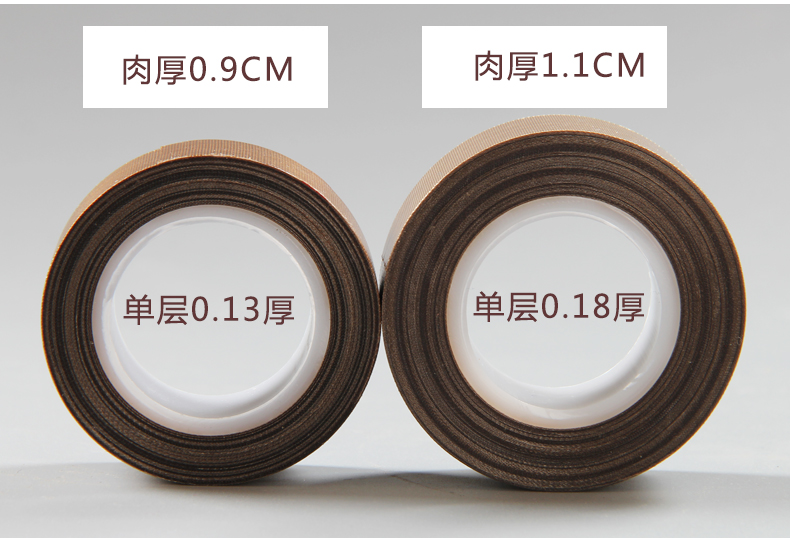 廠家直銷出口優(yōu)質(zhì)封口機(jī)食品包裝特氟龍高溫布 特氟龍膠帶 特氟龍膠帶廠家 鐵氟龍 鐵氟龍膜膠帶0.08mm厚
