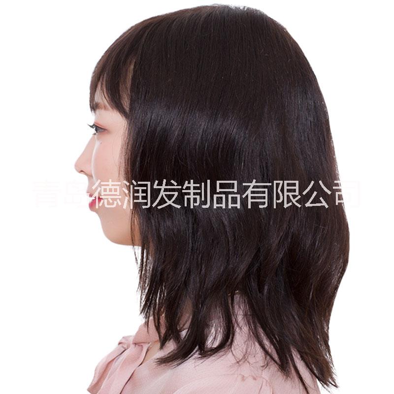 德潤假發(fā) 女短卷發(fā) 中老年 發(fā)套 真人發(fā)