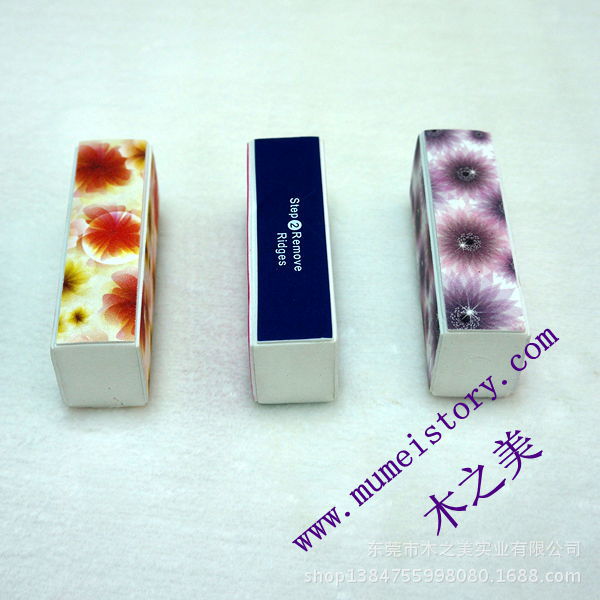 供應(yīng)木之美拋光海綿塊印花高顏值貴婦氣質(zhì)美甲工具批發(fā)