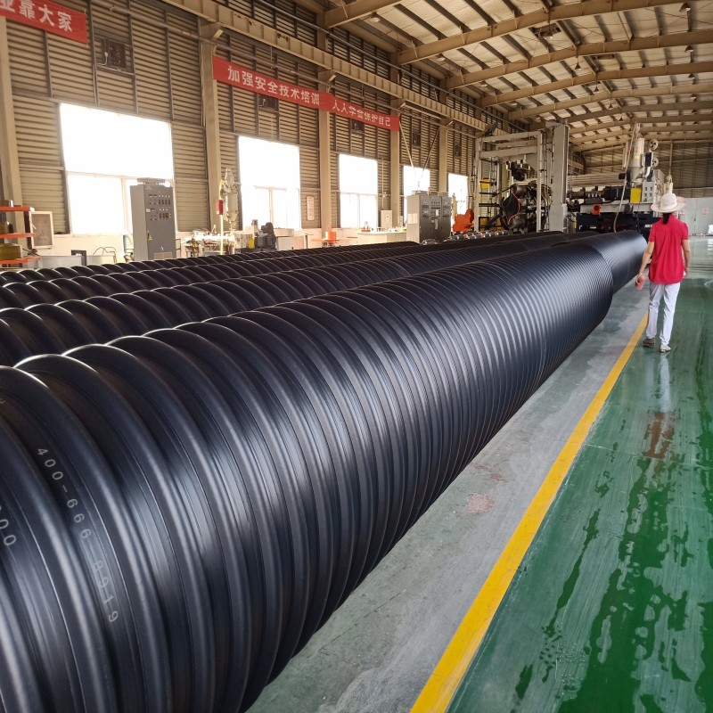 帶鋼增強(qiáng)pe螺旋波紋管 太原600pe帶鋼增強(qiáng)螺旋波紋管