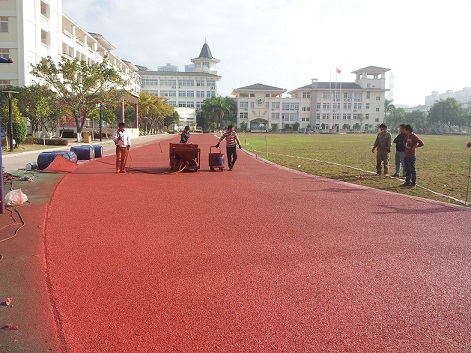 廈門廠家直銷透氣型塑膠跑道材料 混合型塑膠跑道材料