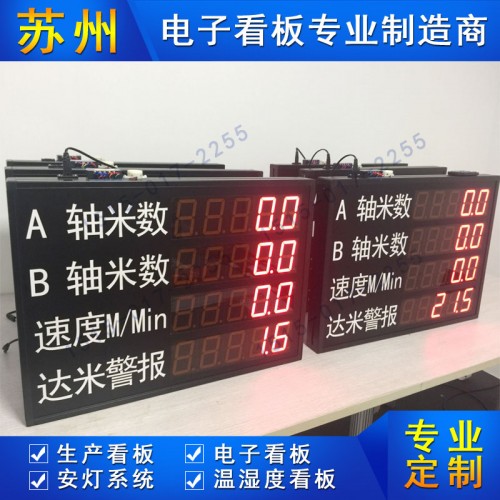 車間生產(chǎn)看板_蘇州琳卡RS485通訊顯示屏工廠車間生產(chǎn)信息采集器電子看板
