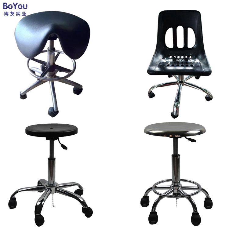 廠家生產(chǎn)防靜電凳子椅子不銹鋼圓凳流水線工作凳實驗室升降工作椅