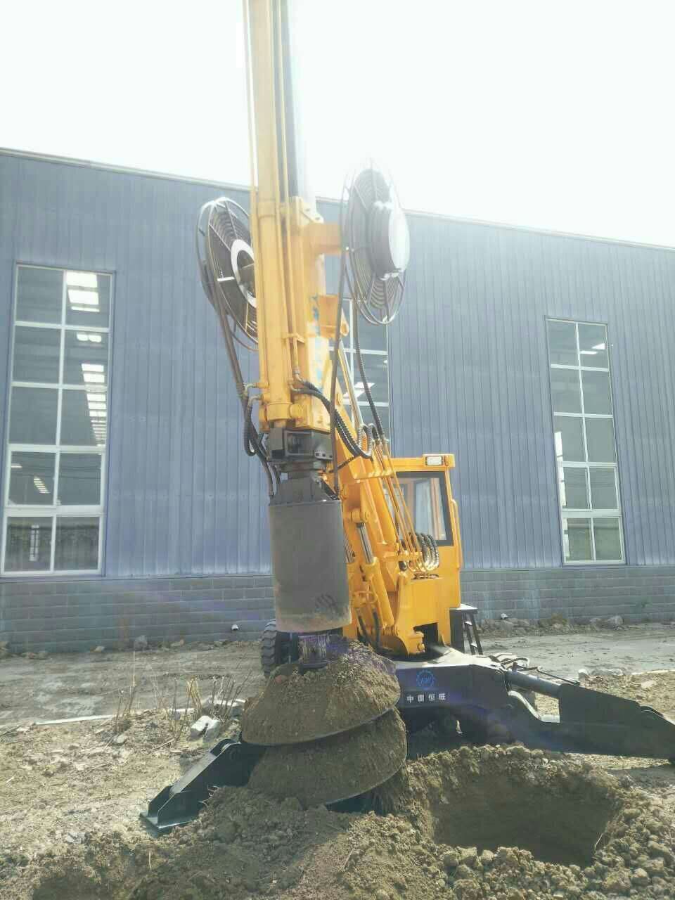 輪式旋挖鉆機樓房打樁機 建筑基礎(chǔ)工程成孔施工機械