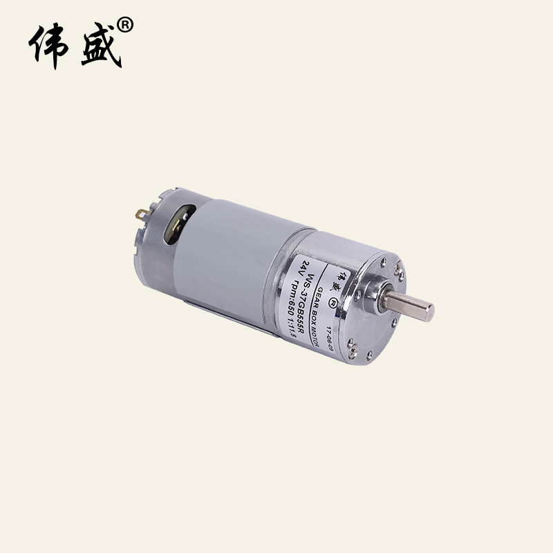 37GB555R直流減速電機 微型齒輪慢速調速電動機37GB555R直流減速電機12V24V正反轉小馬達