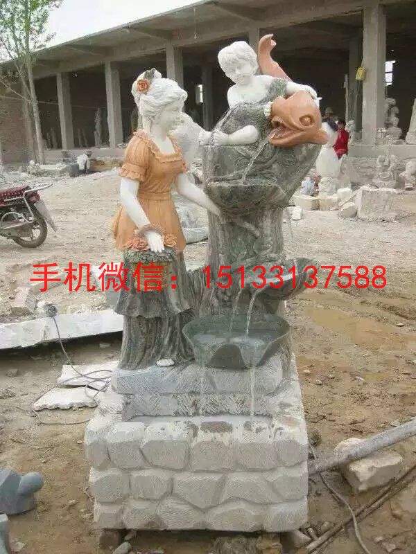 家庭噴泉石雕塑，歐式噴泉石雕塑