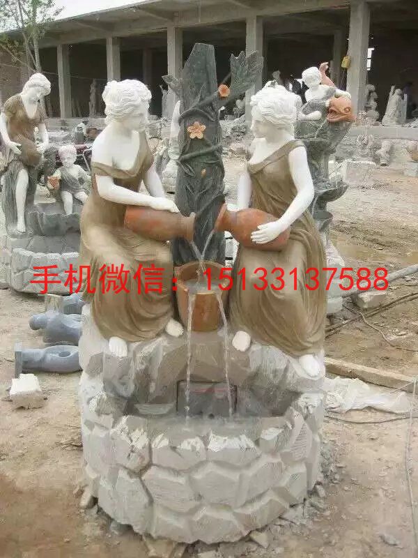家庭噴泉石雕塑，歐式噴泉石雕塑