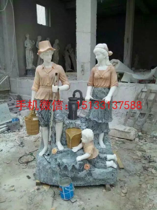 家庭噴泉石雕塑，歐式噴泉石雕塑