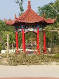 園林景觀制品 仿木景觀長廊 仿木景觀花架