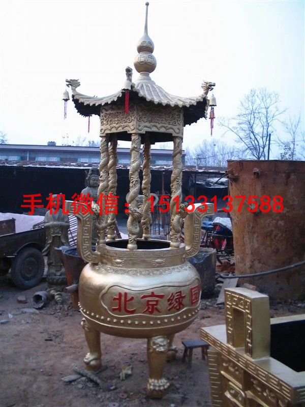 寺廟銅香爐 銅香爐