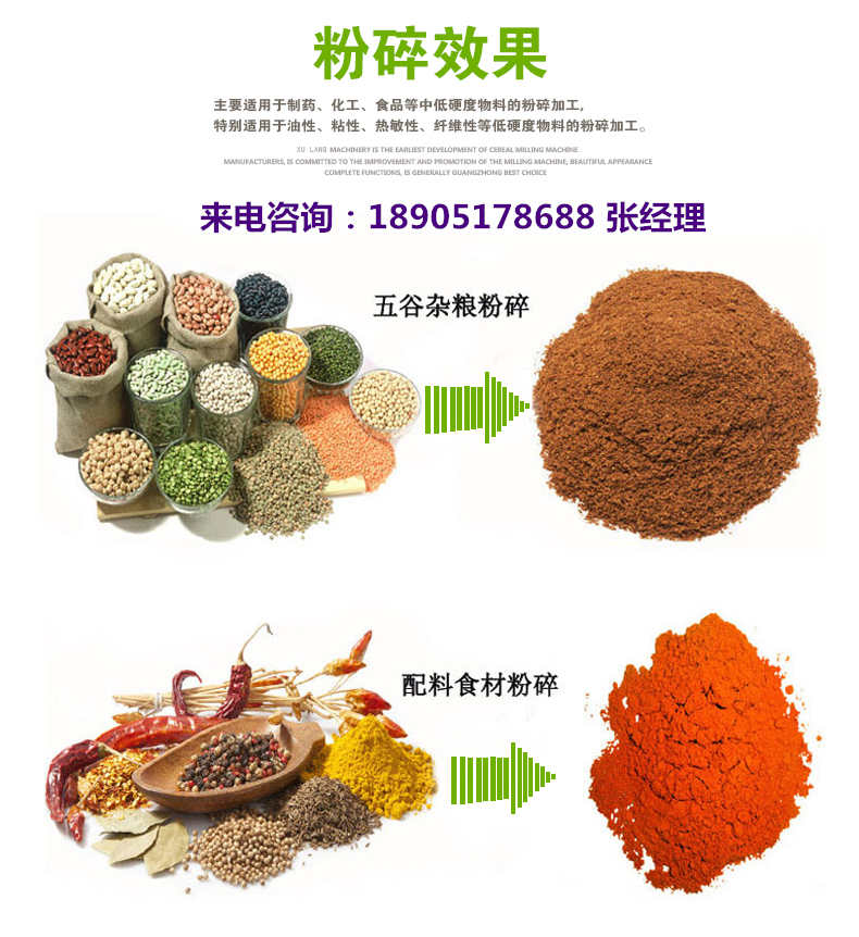 旭朗60c多功能粉碎機(jī)，連續(xù)流水式粉碎機(jī)