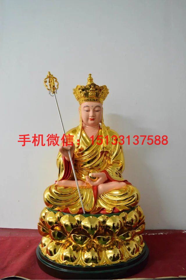 地藏王菩薩銅佛像 寺廟銅佛像
