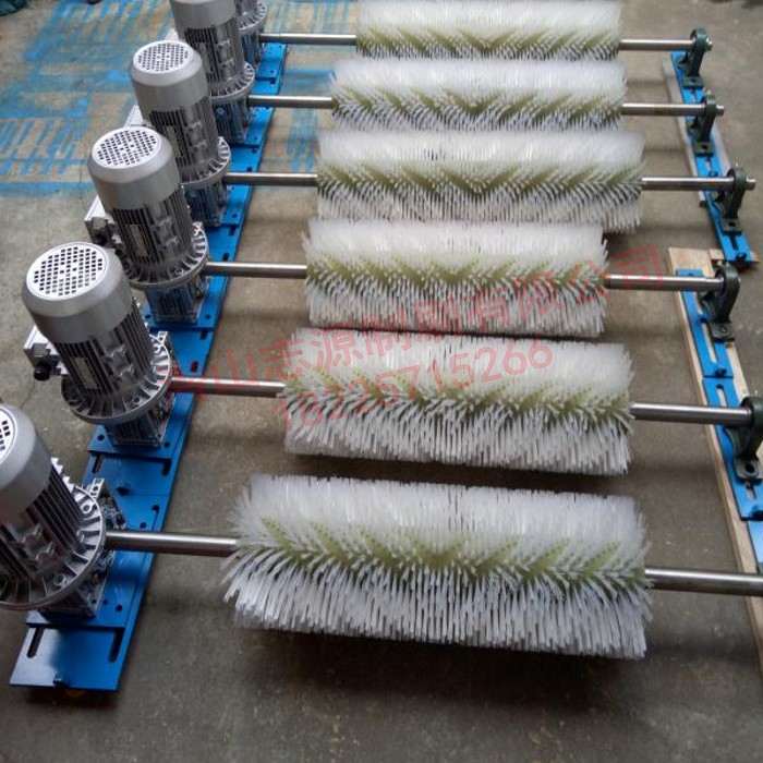 電動(dòng)輥刷清掃器混凝土皮帶清掃器輸送機(jī)V型清掃器