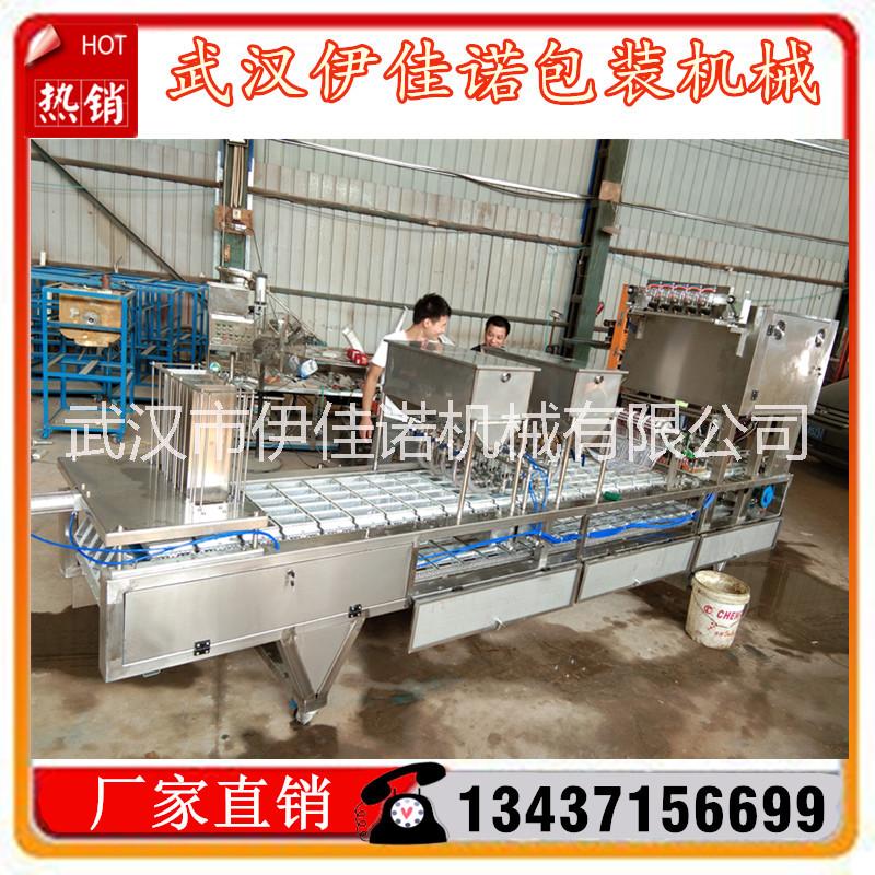 盒裝鴨血灌裝封口機(jī)伊佳諾全自動(dòng)灌裝封口設(shè)備 伊佳諾供應(yīng)盒裝鴨血灌裝封口機(jī)