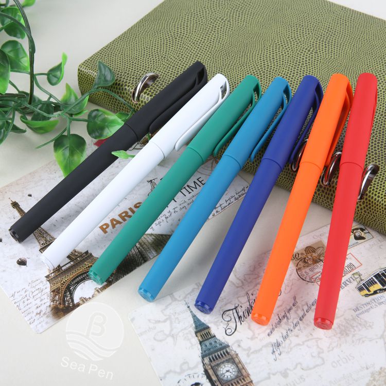 中性筆LOGO簽字筆 商務(wù)水筆 廣告塑料中性筆訂做 辦公筆廠 中性筆定做