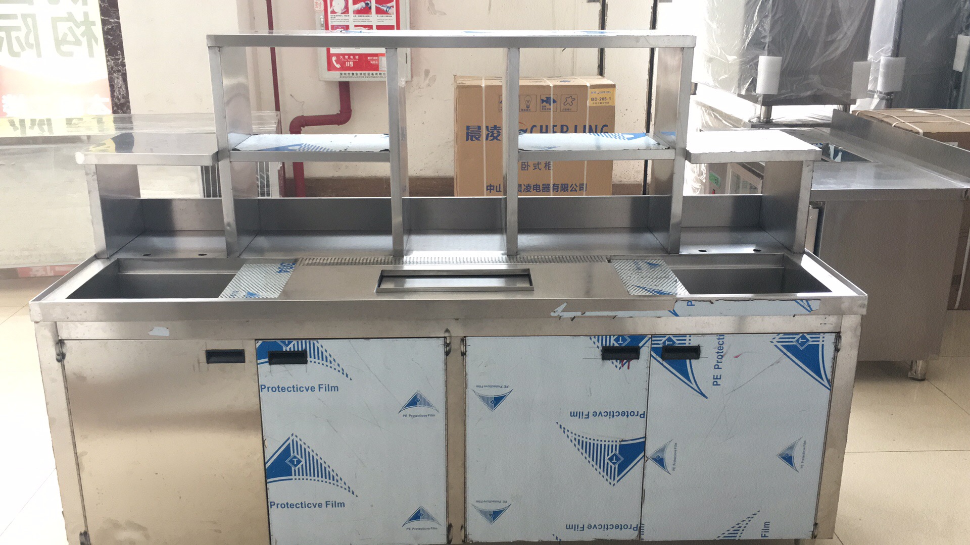 不銹鋼操作臺定做/奶茶店整套設備