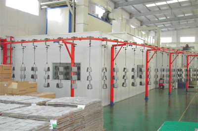 吊掛噴涂流水線廠家，蘇州噴涂流水線價(jià)格，蘇州噴涂流水線安裝