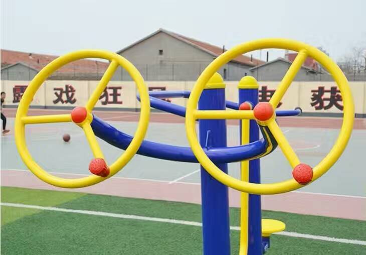 新*戶外器材路徑腹肌板 健身路徑體育器材 雙人漫步機(jī)組合