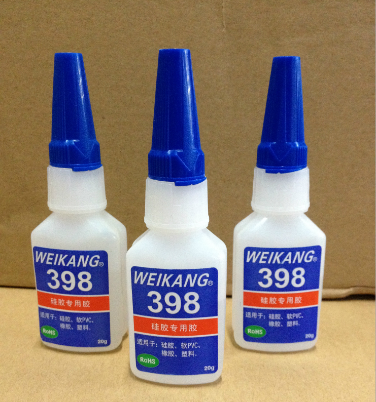 供應398環(huán)保硅膠*膠水 直接粘 不用處理劑批發(fā) 專粘硅膠