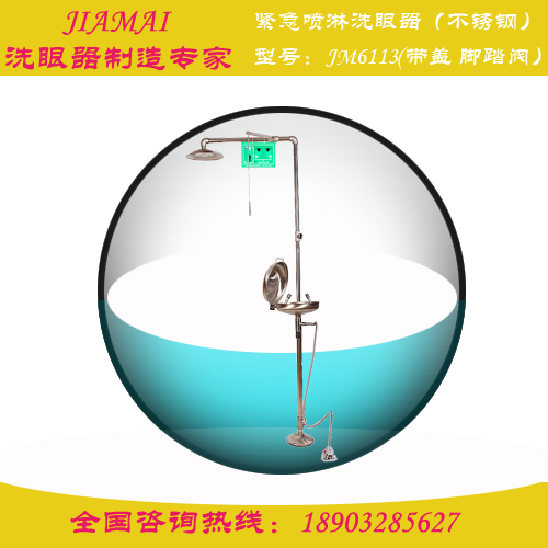 洗眼器/復(fù)合式緊急噴淋洗眼器（帶蓋）JM6113醫(yī)用洗眼器